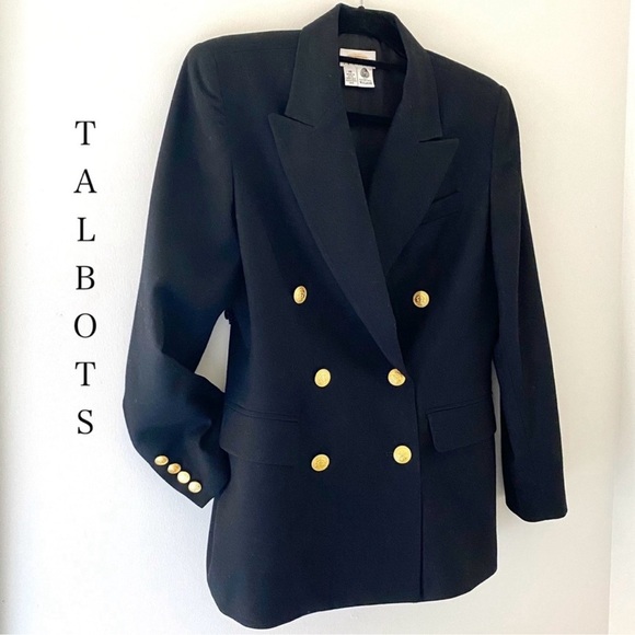 Talbots Jackets & Blazers - Talbots Navy Wool Blazer with Gold Buttons​
